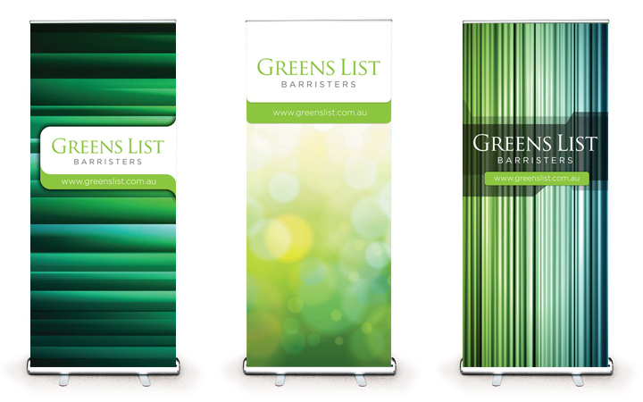 Greens List Pull-Up Banners