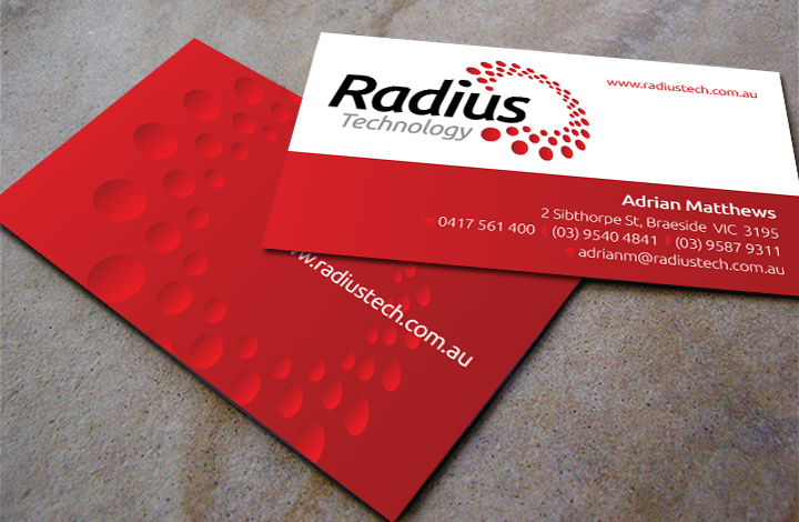 Radius Tech Business Cards