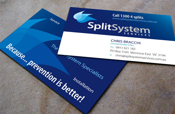 Split System Services Business Cards