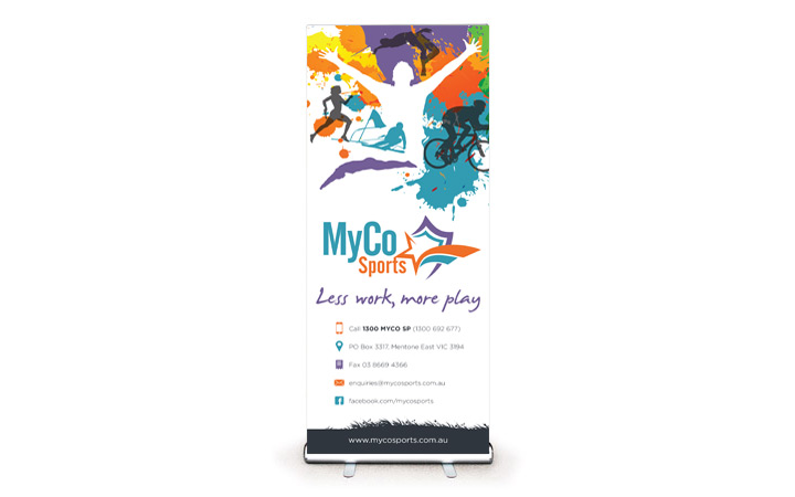 MyCo Sports Pull-up Banner
